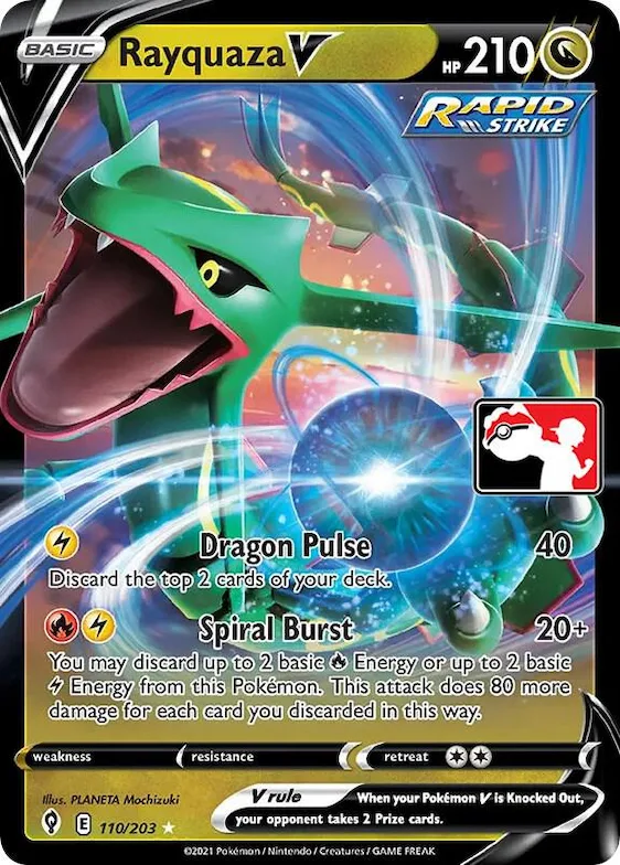 Rayquaza V #110 – Prize Pack Series Cards