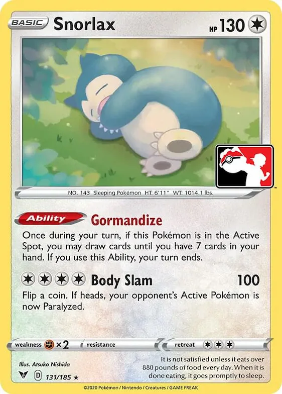 Snorlax #131 – Prize Pack Series Cards