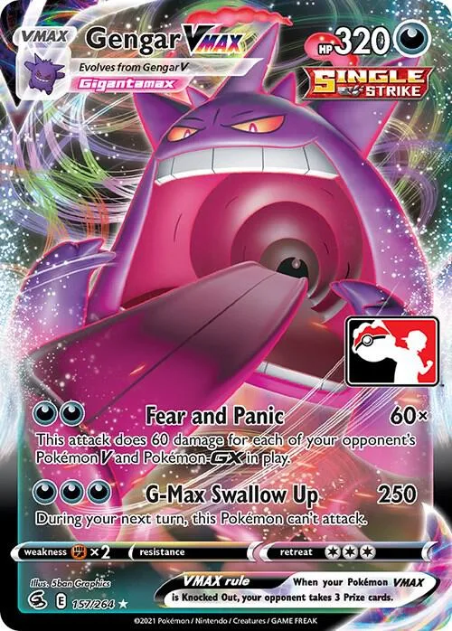 Gengar VMAX #157 – Prize Pack Series Cards