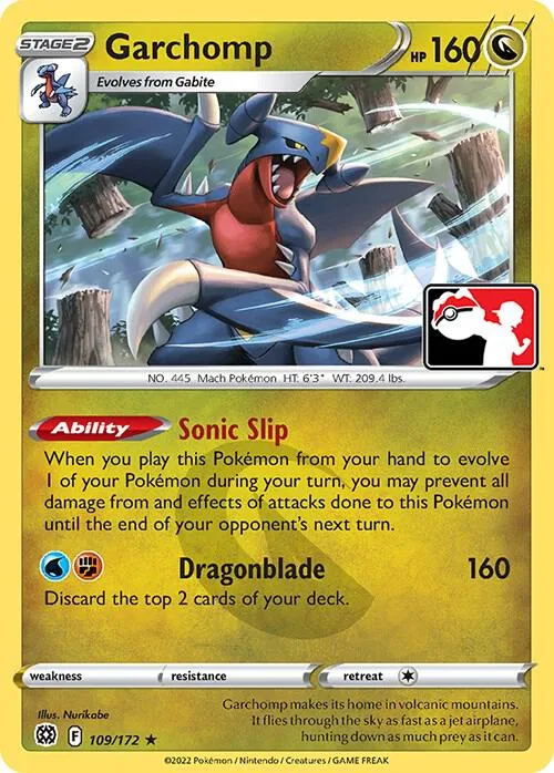 Garchomp #109 – Prize Pack Series Cards