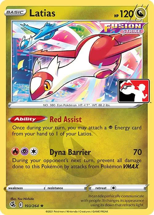 Latias #193 – Prize Pack Series Cards