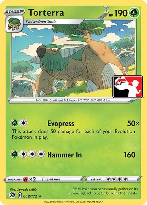 Torterra #8 – Prize Pack Series Cards