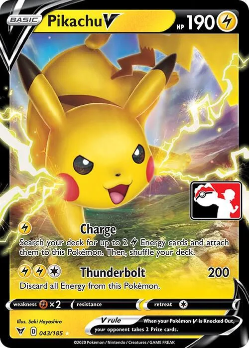 Pikachu V #43 – Prize Pack Series Cards