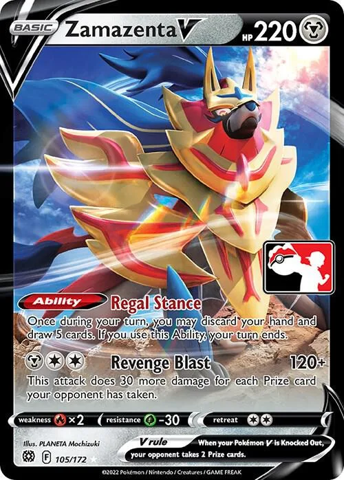Zamazenta V #105 – Prize Pack Series Cards