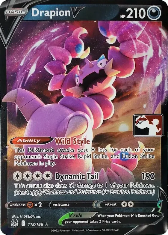 Drapion V #118 – Prize Pack Series Cards