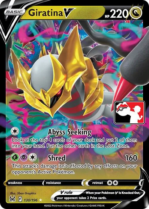Giratina V #130 – Prize Pack Series Cards