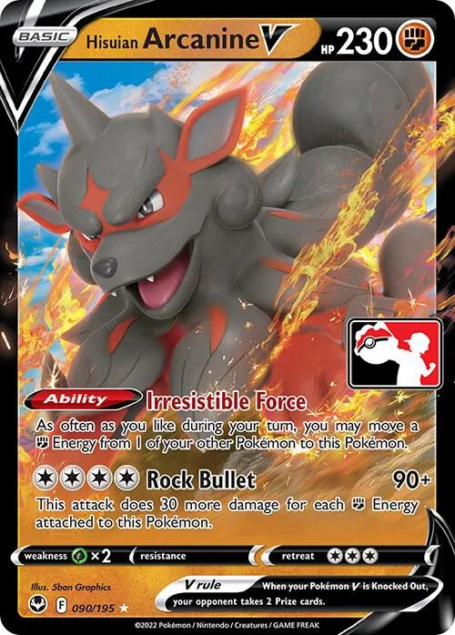 Hisuian Arcanine V #90 – Prize Pack Series Cards