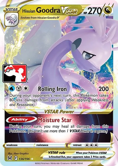Hisuian Goodra VSTAR #136 – Prize Pack Series Cards