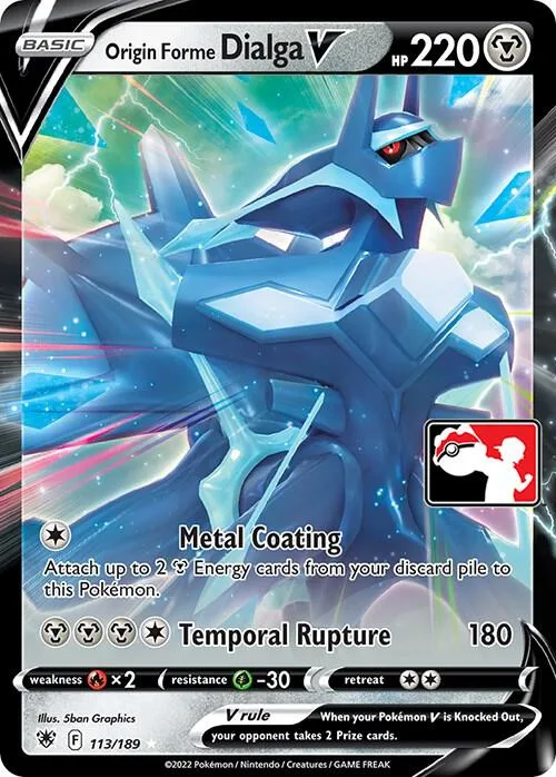 Origin Forme Dialga V #113 – Prize Pack Series Cards