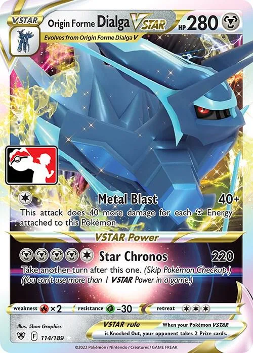Origin Forme Dialga VSTAR #114 – Prize Pack Series Cards