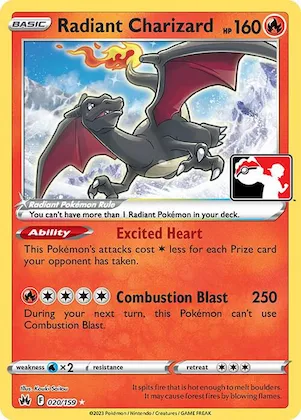 Radiant Charizard #20 – Prize Pack Series Cards