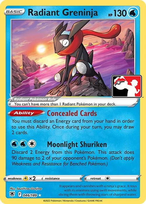 Radiant Greninja #46 – Prize Pack Series Cards