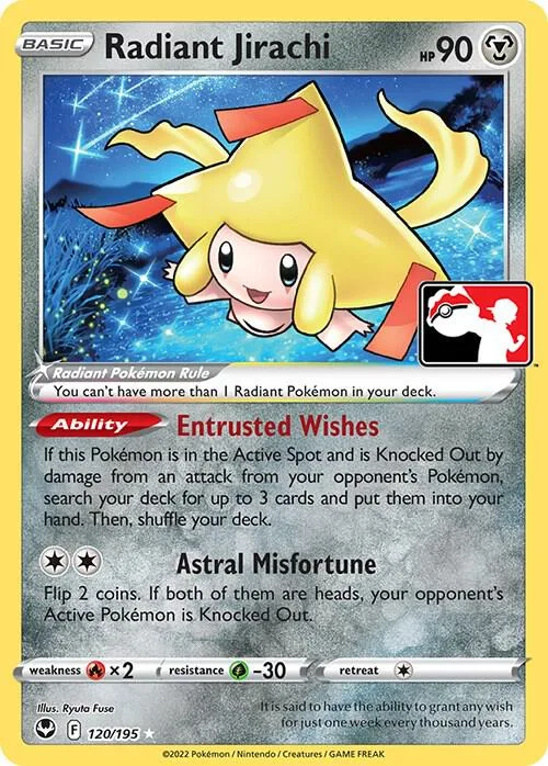 Radiant Jirachi #120 – Prize Pack Series Cards