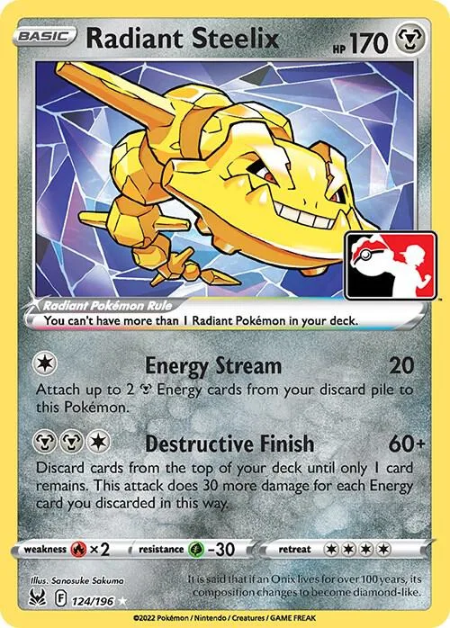 Radiant Steelix #124 – Prize Pack Series Cards