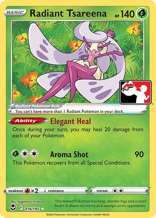 Radiant Tsareena #16 – Prize Pack Series Cards