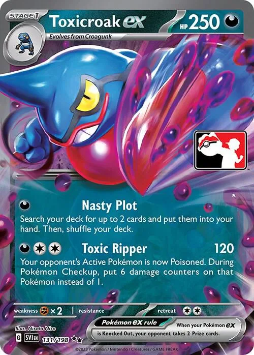 Toxicroak ex #131 – Prize Pack Series Cards
