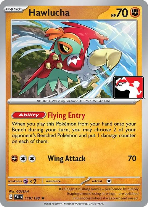 Hawlucha #118 – Prize Pack Series Cards