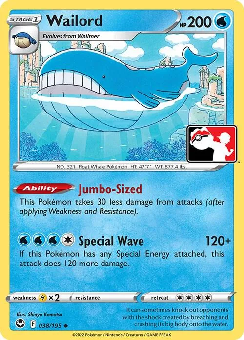 Wailord #38 – Prize Pack Series Cards