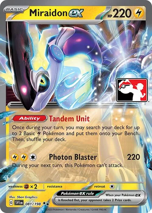 Miraidon ex #81 – Prize Pack Series Cards