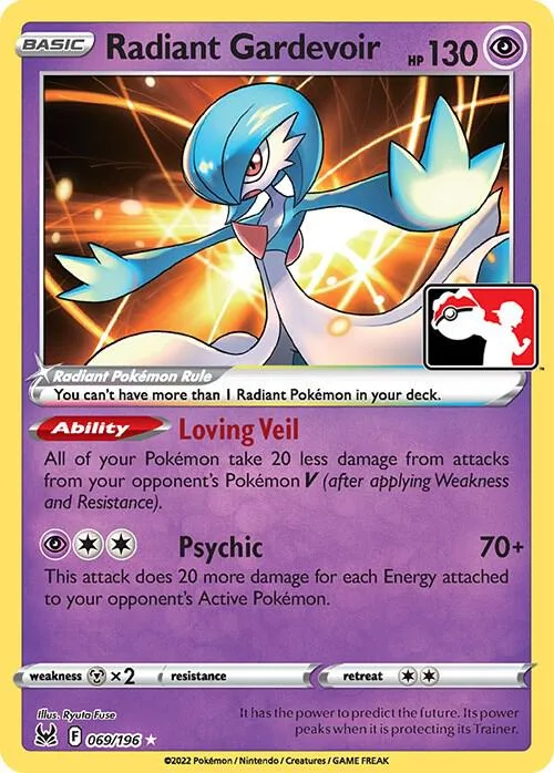 Radiant Gardevoir #69 – Prize Pack Series Cards
