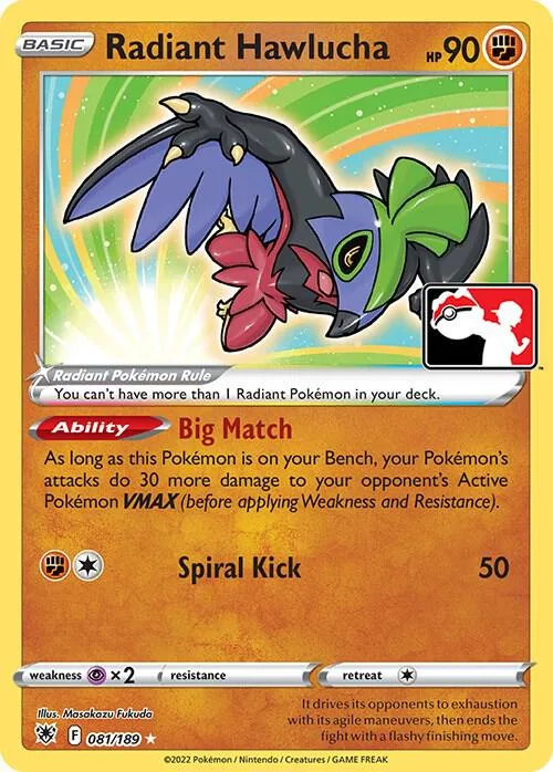 Radiant Hawlucha #81 – Prize Pack Series Cards