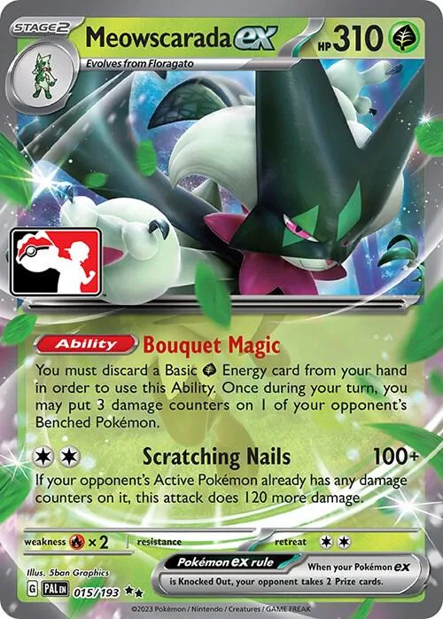 Meowscarada ex #15 – Prize Pack Series Cards