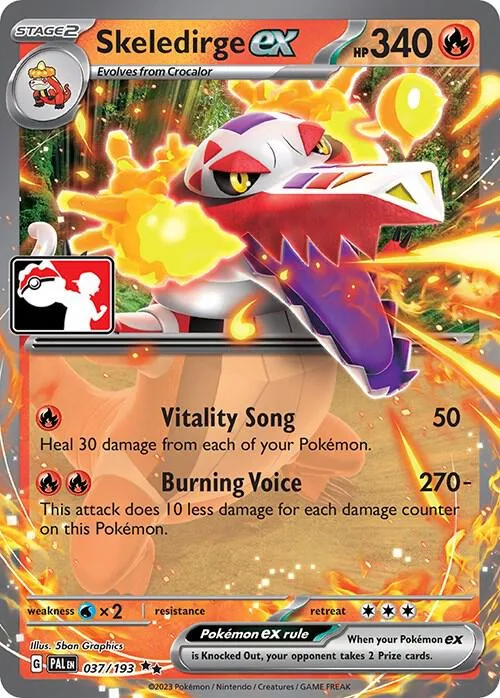Skeledirge ex #37 – Prize Pack Series Cards