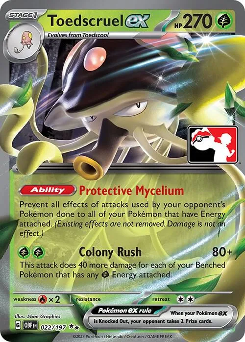Toedscruel ex #22 – Prize Pack Series Cards