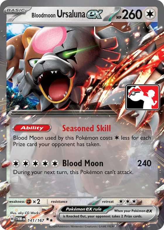Bloodmoon Ursaluna ex #141 – Prize Pack Series Cards