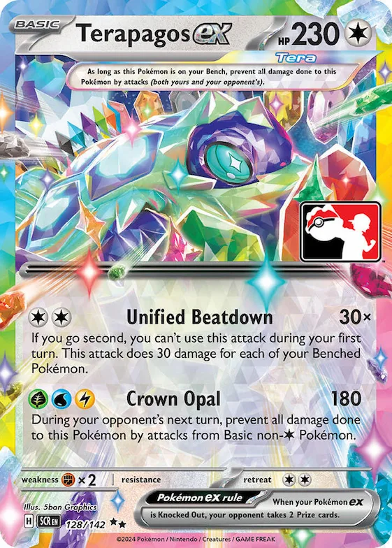 Terapagos ex #128 – Prize Pack Series Cards