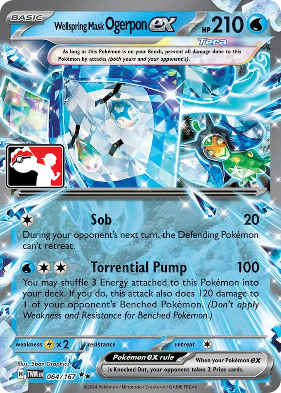 Wellspring Mask Ogerpon ex #64 – Prize Pack Series Cards
