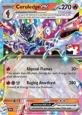 Ceruledge ex #36 – Prize Pack Series Cards