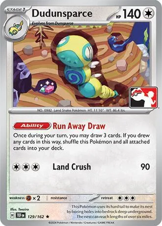 Dudunsparce #129 – Prize Pack Series Cards