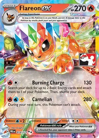 Flareon ex #14 – Prize Pack Series Cards