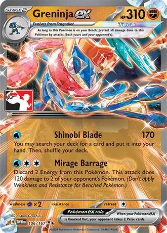 Greninja ex #106 – Prize Pack Series Cards