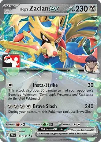 Hop's Zacian ex #111 – Prize Pack Series Cards