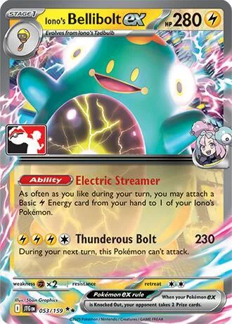 Iono's Bellibolt ex #53 – Prize Pack Series Cards