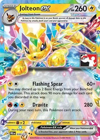Jolteon ex #30 – Prize Pack Series Cards
