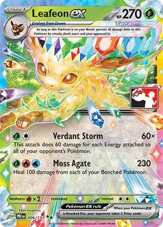 Leafeon ex #6 – Prize Pack Series Cards