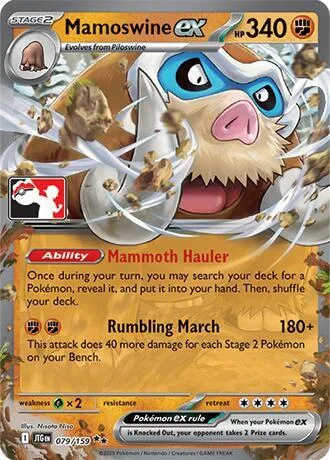 Mamoswine ex #79 – Prize Pack Series Cards