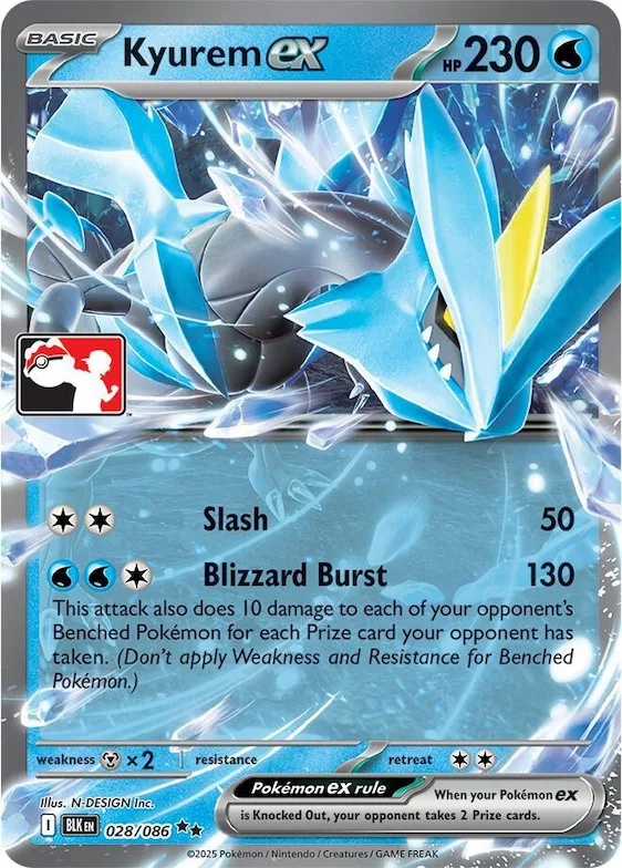 Kyurem ex #28 – Prize Pack Series Cards