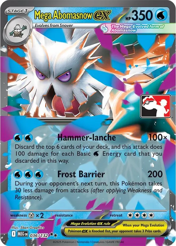 Mega Abomasnow ex #36 – Prize Pack Series Cards