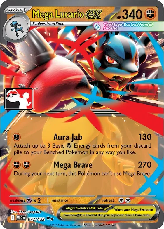 Mega Lucario ex #77 – Prize Pack Series Cards