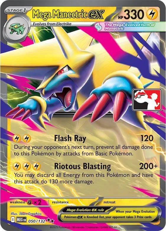 Mega Manectric ex #50 – Prize Pack Series Cards