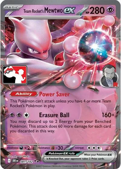 Team Rocket's Mewtwo ex #81 – Prize Pack Series Cards