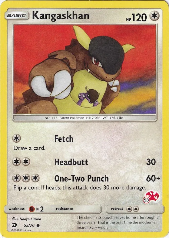 Kangaskhan (#53 Charizard Stamped) #55 – Battle Academy