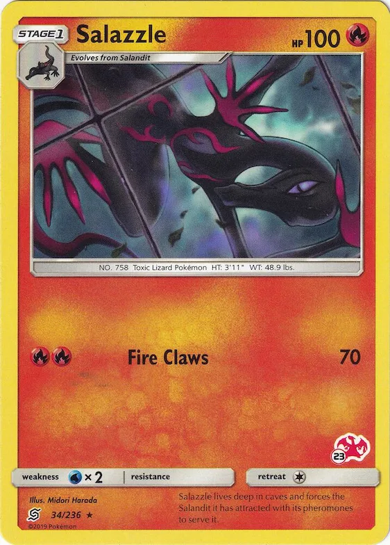 Salazzle (#23 Charizard Stamped) #34 – Battle Academy