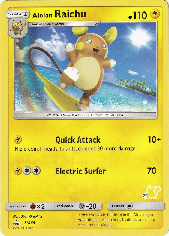 Alolan Raichu - SM65 (#25 Pikachu Stamped) #sm65 – Battle Academy