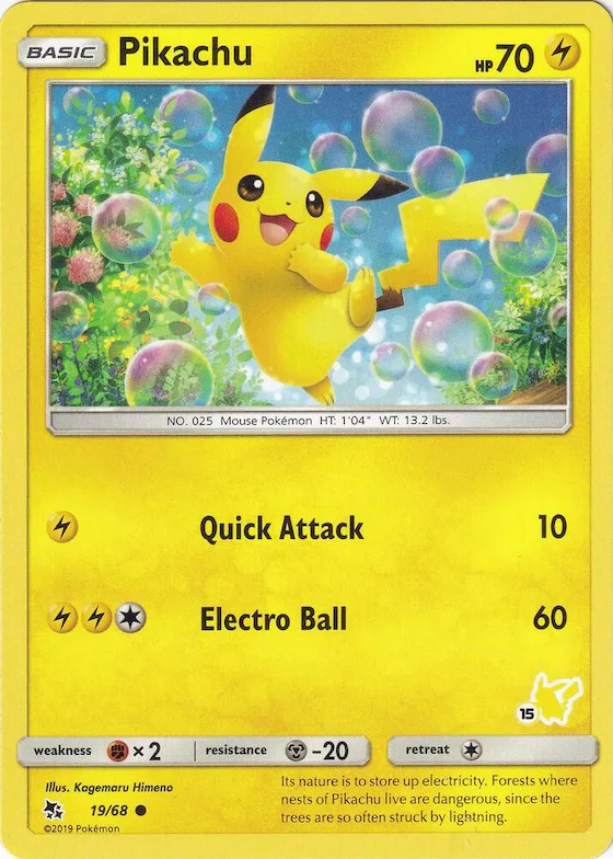 Pikachu (#15 Pikachu Stamped) #19 – Battle Academy