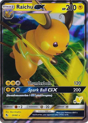 Raichu GX (#60 Pikachu Stamped) #20 – Battle Academy